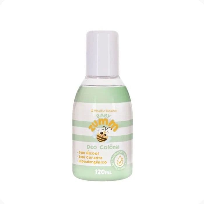 Deo Colônia Baby Cheirinho de Bebê Hipoalergênico Sem Álcool Baby Zumm Abelha Rainha 120ml REF 2757