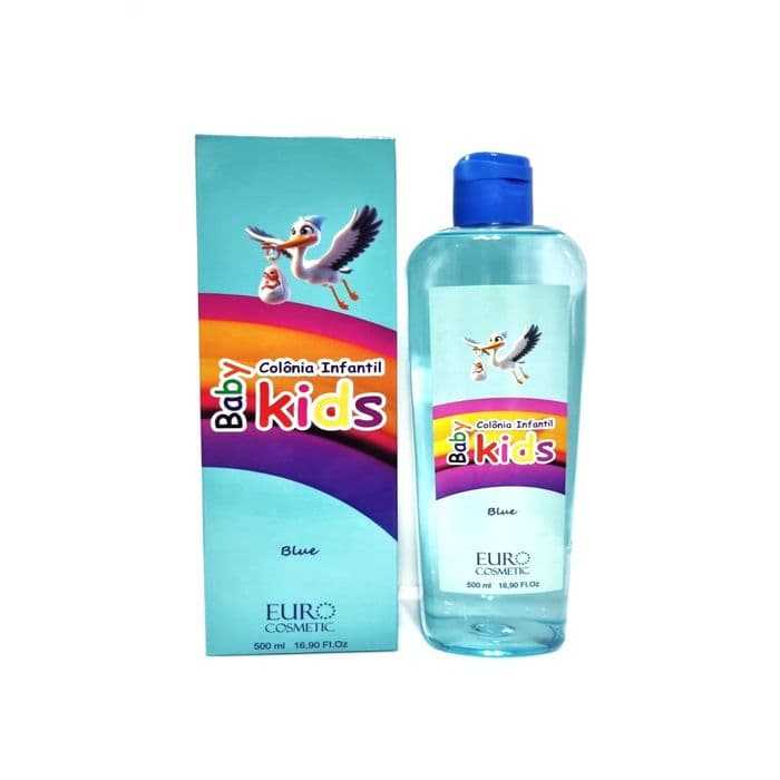 Colônia Infantil Baby Kids Blue Euro Cosmetic 500Ml