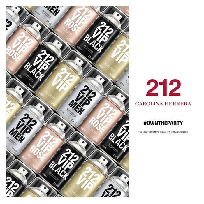 212 Vip Men Black Carolina Herrera - Body Spray — foto 4 de 4